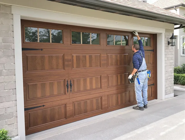 Custom garage door showcase by Poinciana Garage Door Repair in Poinciana