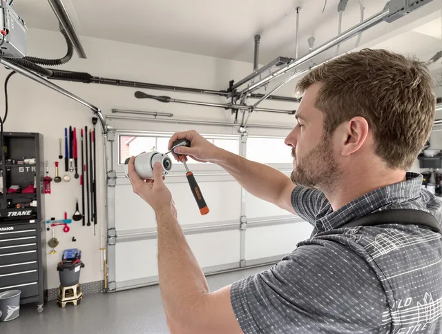 Garage door opener repair service by Poinciana Garage Door Repair in Poinciana