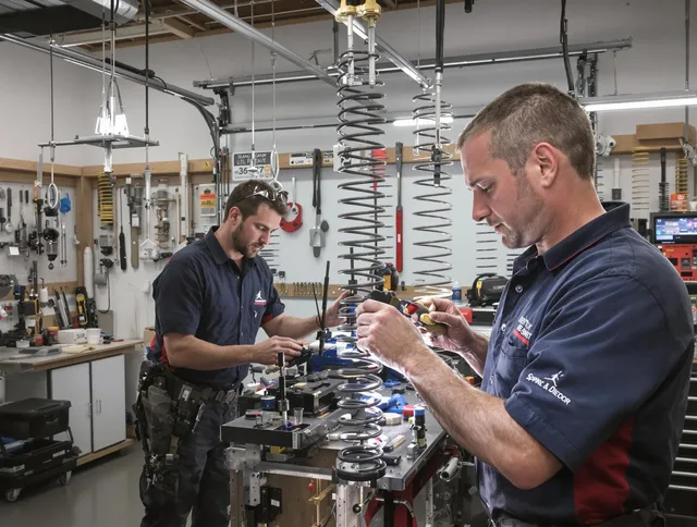 Garage door spring repair service by Poinciana Garage Door Repair in Poinciana